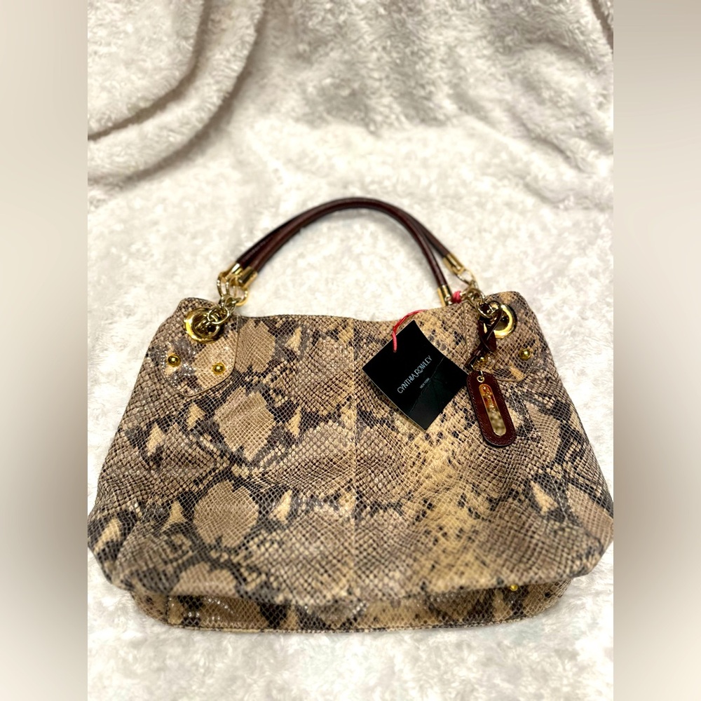 Cynthia Rowley Snakeskin/Snakeprint Purse